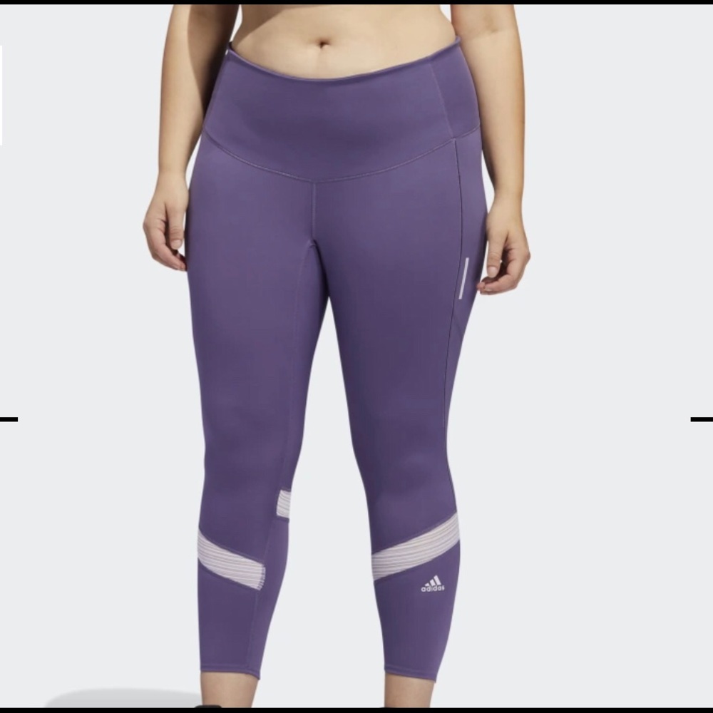 Adidas 7/8 Length Leggings in Purple size 4x